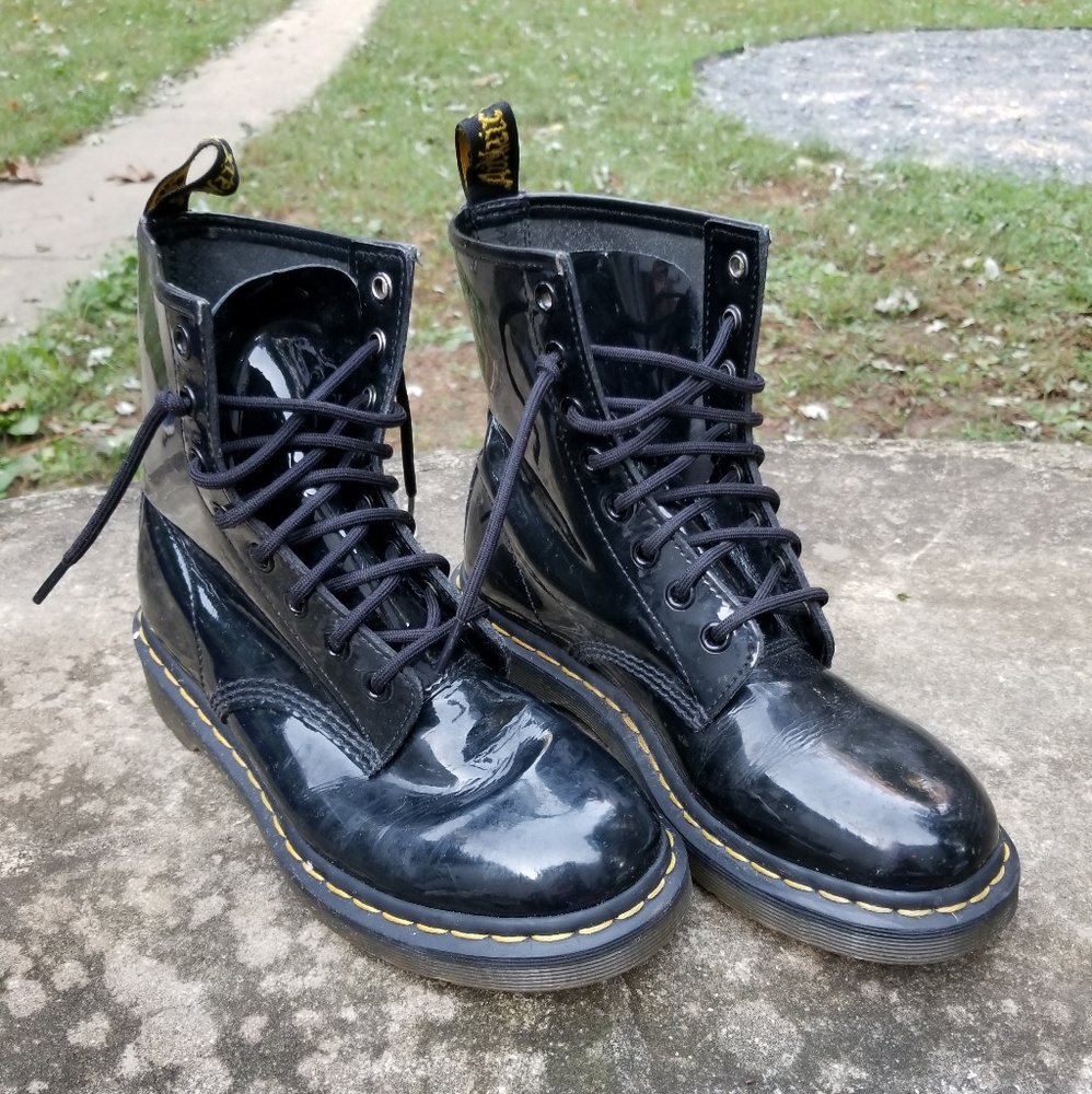 Black Doc Marten Combat Boots